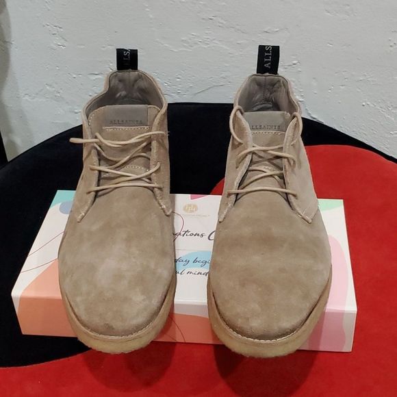 All Saints Kit Lace Chukka Suede Ankle Boots Size 43 Euro US 10 main image 12